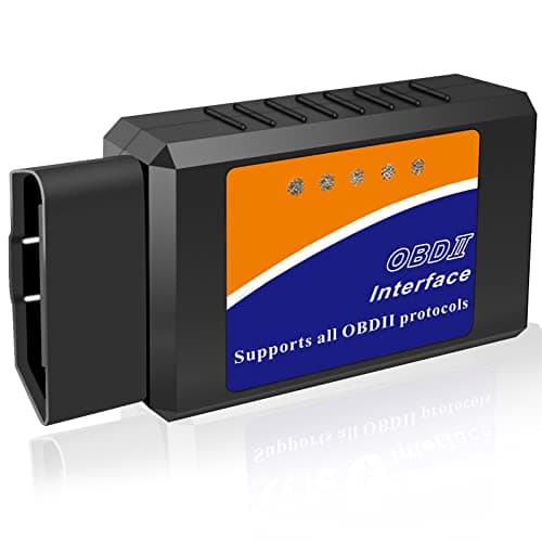 OBD2 Bluetooth Diagnosis OBD Coche Lector Escáner con Android iOS Windows, Bluetooth OBD2 Diagnóstico Adaptador para Todos los Vehículos de Protocolo OBDII Actualización en 2025 después de 1996