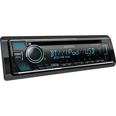 JVC Radio para Coche con Reproductor CD y Bluetooth - Autoradio con Sintonizador, USB, AUX, Control de Spotify, 4 x 50 W, iluminación Variable | Equipo de Musica Kenwood KDC-BT665U