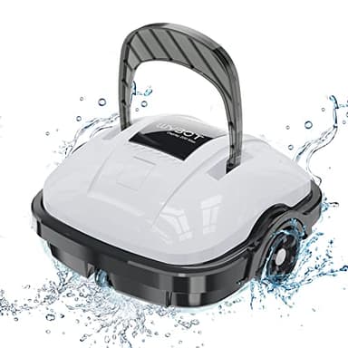 WYBOT Robot Limpiados Piscina Inalambrico, Funciona 100 Mins hasta 80m², Fuerte Potencia de Succión, Aspirador de Piscina Autoaparcamiento