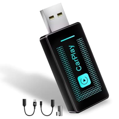 Adaptador inalámbrico Carplay para iPhone 2024 Actualización USB CarPlay Wireless Stick Easy Plug & Play Compatible con automóviles 2016 y iPhone iOS 10+