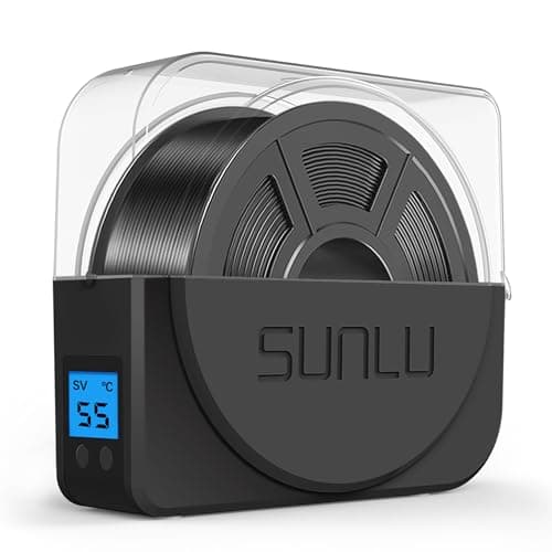 SUNLU Official Filamento Dryer S1 PLUS with Fan, Libre de Humedad Secadora Filamento 3d, Fácil de Usar y Portátil, Secador de Filamento 3D PLA PETG ABS Nylon TPU, SUNLU Secador Filamento S1+, (Negro)