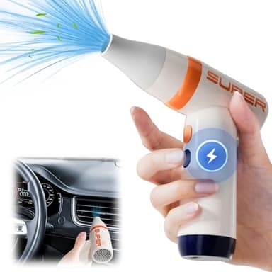 GeluEla Secador De Pelo De Viaje, Secador De Pelo Portátil Inalámbrico, Motor Sin Escobillas, Mini Soplador Turbo Ventilador, Control De Cuatro Velocidades, 80000 Rpm Turbo Ventiladores Violentos