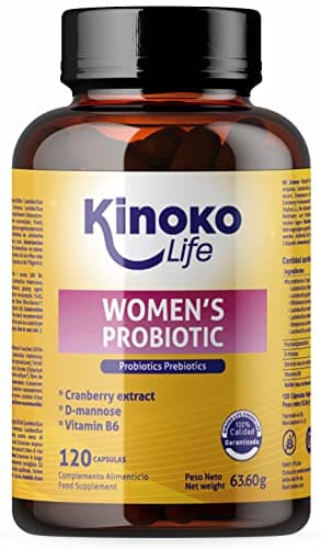 Probioticos Mujer Flora Intima (4 en1) | 100 Billones | 120 capsulas | Probioticos y Prebioticos Intestinales. Probioticos mujer e Infección orina mujer. Sin Gluten. No GMO