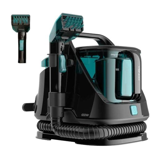 Cecotec Limpiador Aspirador de Tapicerías y Alfombras Conga 5000 Carpet&Spot Clean XXL, 650W, 2 Depósitos, uno de agua Limpia y otro de Agua Sucia, Pulverizador de Agua y 11 kpa de Succión