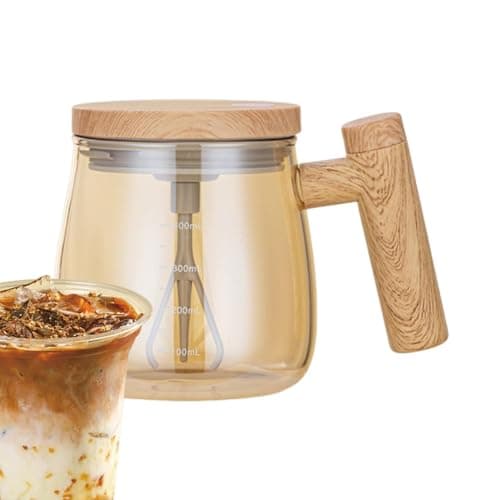 Taza Eléctrica Con Agitación Automática, Taza Mezcladora, Taza De Café Con Agitación Automática, Taza De Café Con Mezcla De Vidrio De Borosilicato Alto, Taza Giratoria Para Agitar En Casa, Oficina