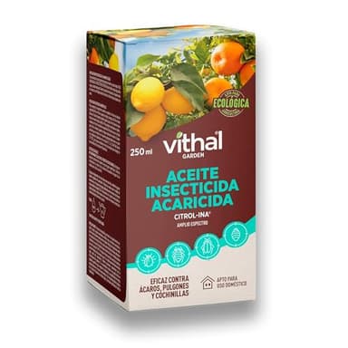 Insecticida y Acaricida ECOLÓGICO Aceite de Parafina de Amplio Espectro 250 ML (Para 25 litros de Agua) | MUY EFICAZ contra pulgones, piojos, cochinillas, mosca blanca, mosca fruta... | Nexum Market