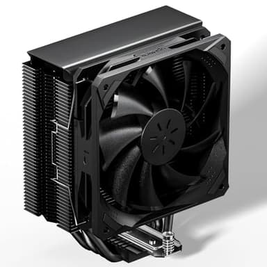 upHere gaming 4 Heatpipes Black Edition disipador cpu de Alto Rendimiento,para disipador AM5,AM4/Intel LGA 2011/2066(X79/X99 motherboards),uno 12cm PWM Ventilador Ultra silencioso ventilador cpu,P4K.