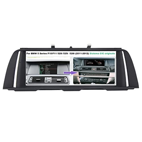 Android Carplay Car Radio de Coche para BMW 5 Series F10 F11 F07 F18 2010-2017 10,25 Pulgadas 1920X720P Pantalla táctil GPS Car Navigator Multimedia Radio Bluetooth Llamadas (Système CIC Original)