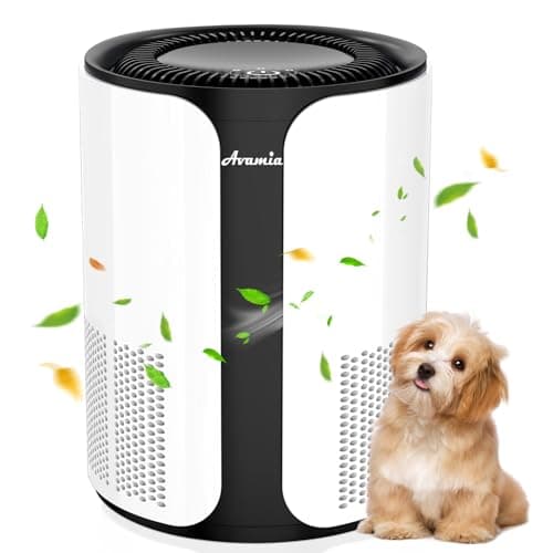 Avamia Purificador de Aire para Habitaciones Grandes de hasta 100 ㎡, Purificador HEPA H14 para Dormitorios y Dueños de Mascotas, Filtro Compacto para Polvo, Humo, Pelos de Mascotas, Caspa y Polen