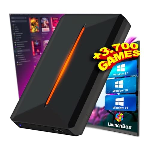 LaunchBox - Consola Retro Gaming con HDD de 500GB y 3.762 Juegos Preinstalados | 14 Emuladores en 1 | Compatible con PC y Portátil Windows 8.1/10/11 (LaunchBox)