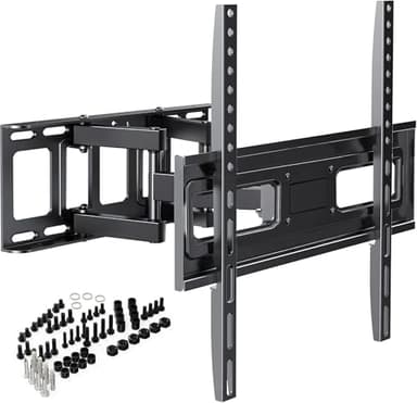 Soporte de Pared para TV 32-65 Pulgadas - Inclinación y Giratoria – MAX VESA 400x400mm - Ultra Delgado para Pantallas LED, LCD, Plasma y Curvadas - Capacidad de Carga Máx 40 kg
