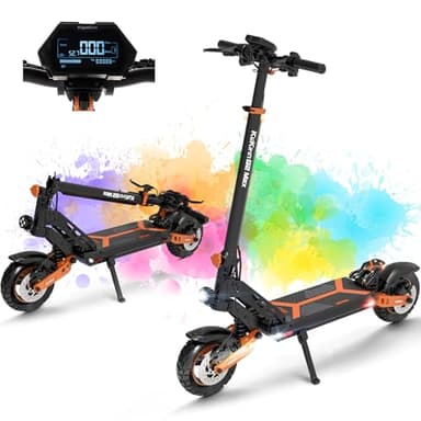 Patinete Eléctrico Adultos Todoterreno,Patin Electrico,Scooter Electrico Potente Plegable/Autonomía de 80 km/Ruedas de 10"/Carga máxima 150kg/IP54/Doble Frenos de Disco,G2MAX