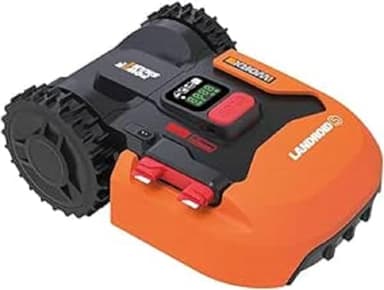 WORX Landroid S WR184E Robot cortacésped para jardines de hasta 400 m2 – 35% de inclinación – con conexión WiFi y plataforma de corte flotante – Control por aplicación – Programación multizona –