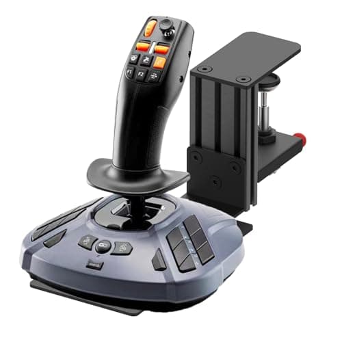 Soporte de escritorio con abrazadera de liberación rápida para joystick de vuelo, compatible con joystick Logitech G Extreme 3D Pro, Turtle Beach VelocityOne Flightstick, Thrustmaster T. Flight