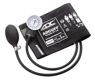 ADC Prosphyg 760 Esfigmomanómetro aneroide de bolsillo con brazalete de nailon ADCuff, adultos, Negro