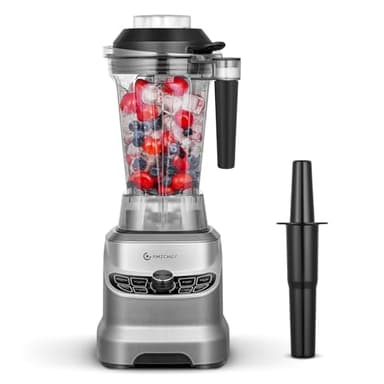 AMZCHEF Batidora de Vaso con 8 Velocidades Seleccionables | Batidora profesional hosteleria 1800W | 1.85 Litros Licuadoras para Zumos y Batidos, Smoothies, Frutas Congeladas, Pica Hielo