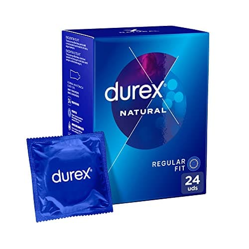 Durex Preservativos Natural, para Confort y Seguridad, 24 condones, El embalaje puede variar