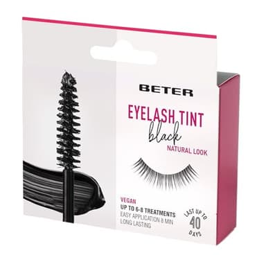 Beter Tinte de pestañas negro de larga duración, profesional Instant Lash Color, efecto máscara de pestañas 40 días de duración, fácil y rápida aplicación