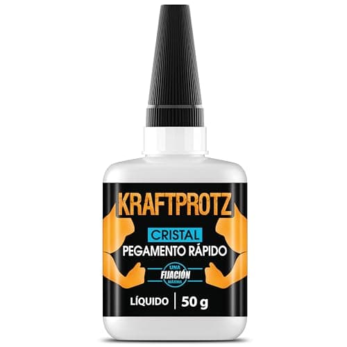 50 g superglue para vidrio y espejos extra fuerte - pegamento para vidrio transparente resistente al agua, al calor y al secado - para pegar todo tipo de vidrio y vidrio acrílico - ARKA Kraftprotz