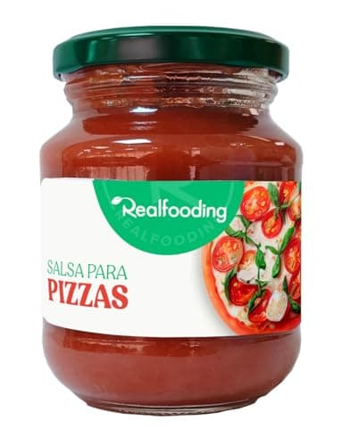REALFOODING - Salsa de Pizza 300 gr, Sin Aceites, Sin Azucares Refinados, Apto para Celíacos, Sin Harinas Refinadas