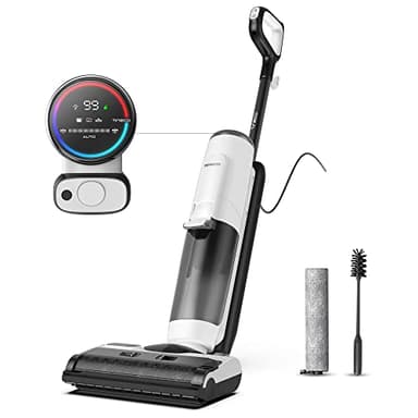 Tineco Floor One S5 Steam Limpiador y Aspiradora a Vapor en Seco y Húmedo, Suelos Duros, Ideal para la Suciedad Pegajosa, Inteligente, con Pantalla Digital y Tiempo de Funcionamiento Prolongado