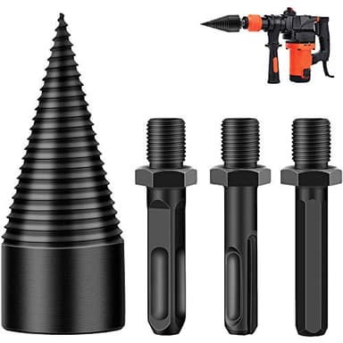 Broca de cono de madera para partir, tornillo de taladro resistente para taladro eléctrico doméstico (32/42 mm, juego de brocas)