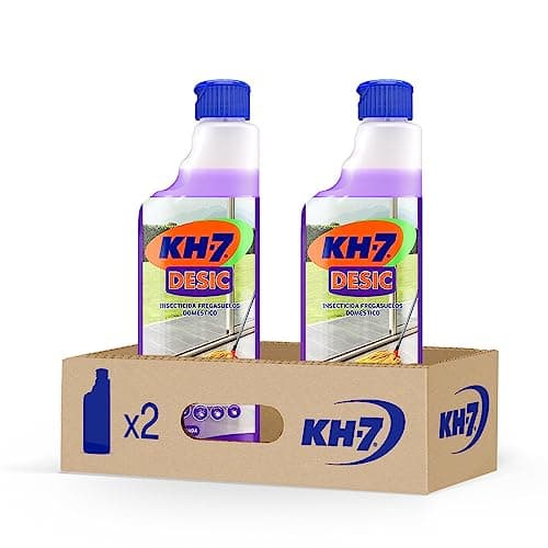 KH-7 Desic Insecticida, Elimina insectos rastreros en tu Hogar, Efectivo frente a Hormigas, Aroma Lavanda Duradero, Pack de 2 x 750mL, El embalaje puede variar