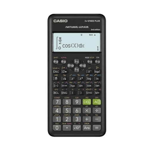 Casio FX-570ES Plus-2 - Calculadora Científica, 417 Funciones, 11 x 77 x 162 mm Negro