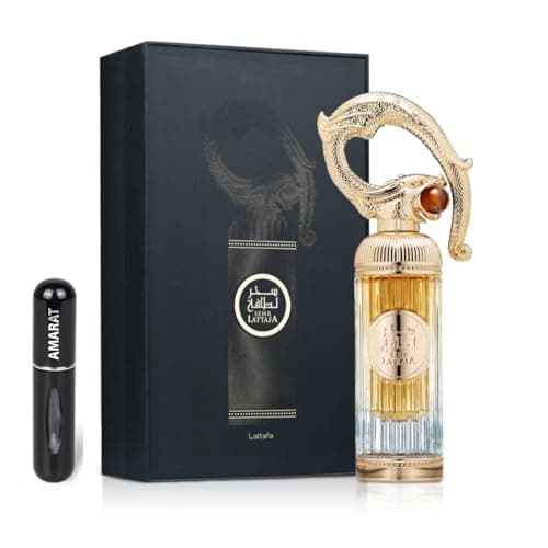 Perfume Sehr Original 100ML, Perfume Árabe Unisex de Larga Duración, Eau de Parfum Importado desde Dubái, Incluye Atomizador Recargable 5ML, Fragancia con Notas Cálidas y Sensuales (Sehr)