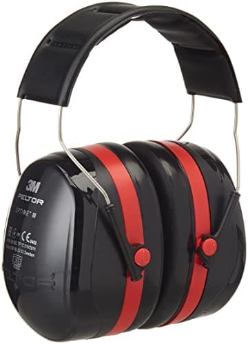 3M Peltor Optime III H540A-411-SV - Orejeras de protección, Protectores auditivos, SNR: 35 dB, Obras de construcción, Aeropuertos, Cómoda y de gran fiabilidad, Negro, 1 unidad/caja
