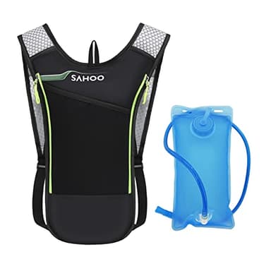 Lixada Mochila Hidratación 5L Mochila + 2L Bolsa de Agua Súper Ligero para Bicicleta Ciclismo Senderismo Excursionismo