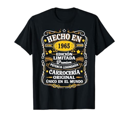 60 Cumpleaños Hombre 60 años Hecho En 1965 Regalos Camiseta