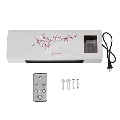 Calefactor de aire acondicionado 220 V Calefactor de aire silencioso de pared, calefactor portátil de sobremesa con mando a distancia
