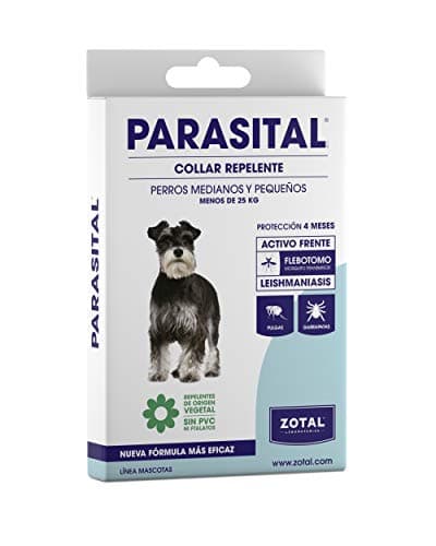 Zotal Parasital Collar Antiparasitario para Perros - 60 cm - Protección de hasta 4 Meses - con Aceites Esenciales Naturales - Repele Mosquitos, Pulgas y Garrapatas