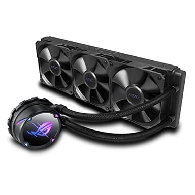 ROG Strix LC II 360 - Sistema de refrigeración líquida todo en uno para la CPU con Aura Sync, soporte IntelLGA 1150/1151/1155/1156/1200/2066 y AMD AM4/TR4 y tres ventiladores de radiador ROG de 120 mm