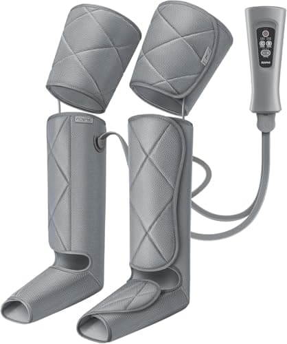 RENPHO Masajeador de Piernas Compresión de aire para masaje y relajación muscular. 6 modos y 4 intensidades, ideal para pantorrillas, muslos y pies