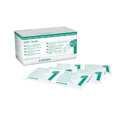 B Braun Toallitas con alcohol, 1 paquete (1 x 100 unidades), 100 unidad, 1