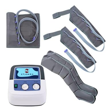Masajeador De Piernas Compresion De Aire, Presoterapia para Casa Botas Compresión Presoterapia, Presoterapia Piernas Y Abdomen 6/4 Cámaras De Aire, Presoterapia En Casa