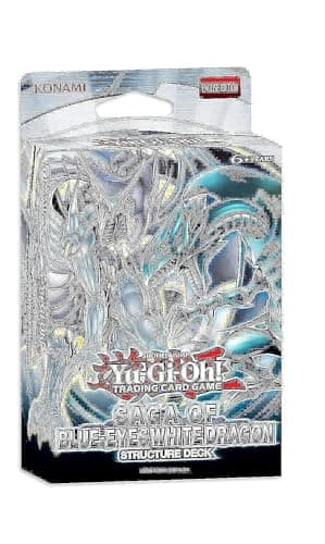 YU-GI-OH! SDBE Yu Gi Oh Structure Deck Saga of Blue Eyes White Dr. EV - 42 Tarjetas Coleccionables + 1 x 2-Player Game Mat