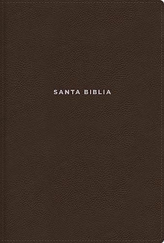 Nvi, Biblia de Estudio Actualizada, Revisión 2022, Leathersoft, Café, Letra Grande, Interior a Color, Palabras de Jesús En Rojo, Con Índice, Comfort ... interior, words of jesus in red, Indexed