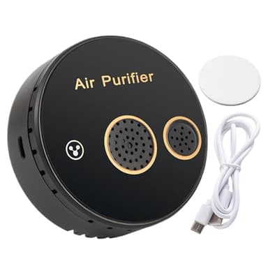 Purificador de aire para coche, portátil, ligero, pequeño, difusor de habitación, máquina limpiadora de olores silenciosa, removedor de olores para dormitorio, SUV, RV