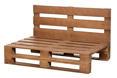 Sofa DE PALETS Lijado Y Cepillado - Interior/Exterior Nuevo Sillon PALETS/Sofa para Patio (100cm X 60cm, Nogal)