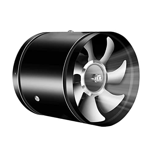 Ventilador axial de tubo de 150 mm de diámetro, extractor de 200 mm de diámetro, para baño, WC, cocina, invernadero, garaje, tamaños a elegir: 100, 150, 175, 200, 250, 300 mm (150 mm),