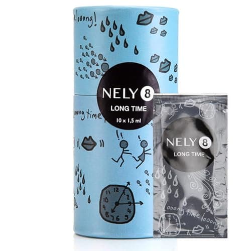 Nely8 Long Time Delay Cream para hombres, paquete de 10, crema retardada premium para hombres durante más tiempo en la cama, crema de control Climax, dura más tiempo, no retrasa el spray