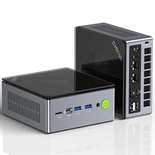 Mini PC para Juegos GMKtec M7 Pro AMD Ryzen 9 6950H (8C/16T), computadora de Escritorio con LAN Dual de 2,5 Gbps, 32 GB DDR5 de 4800 MHz, SSD PCIe 1 TB, USB 4.0, HDMI, DP, USB-C, WiFi 6, BT 5.2