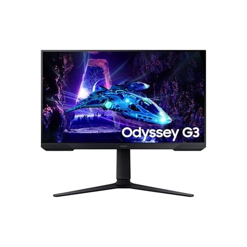 SAMSUNG LS27DG300EUXEN - Monitor Gaming Odyssey G3 de 27" Full HD (1920 x 1080, 16:9, 180Hz, 1ms, Panel IPS, AMD FreeSync, Modo Eye Saver, Flicker Free), Negro, Versión 2024