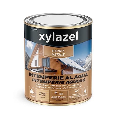 Xylazel Barniz Intemperie al Agua para Exteriores Brillante Incoloro 750 ml