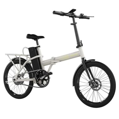 Cecotec Bicicleta Eléctrica Plegable Flexy. 35km de Autonomía, Ruedas de 20", Batería 270Wh, Doble Disco de Freno, Display, Cuadro de Acero Hi-Ten