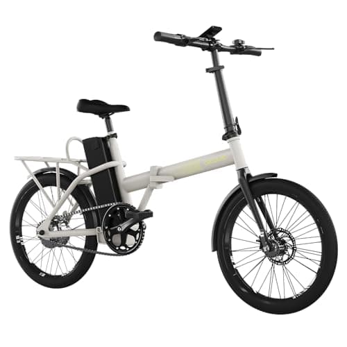 Cecotec Bicicleta Eléctrica Plegable Flexy. 35km de Autonomía, Ruedas de 20", Batería 270Wh, Doble Disco de Freno, Display, Cuadro de Acero Hi-Ten