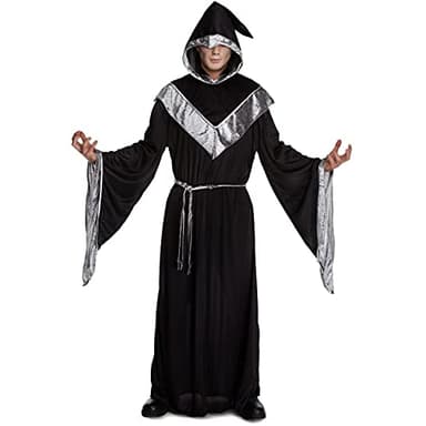 Morph Disfraz Mago Adulto, Disfraz Brujo Hombre, Disfraz Hechicero Hombre, Disfraz Monje Hombre, Disfraz Tunica Mago Hombre, Disfraz Halloween Hombre Adulto Talla XL